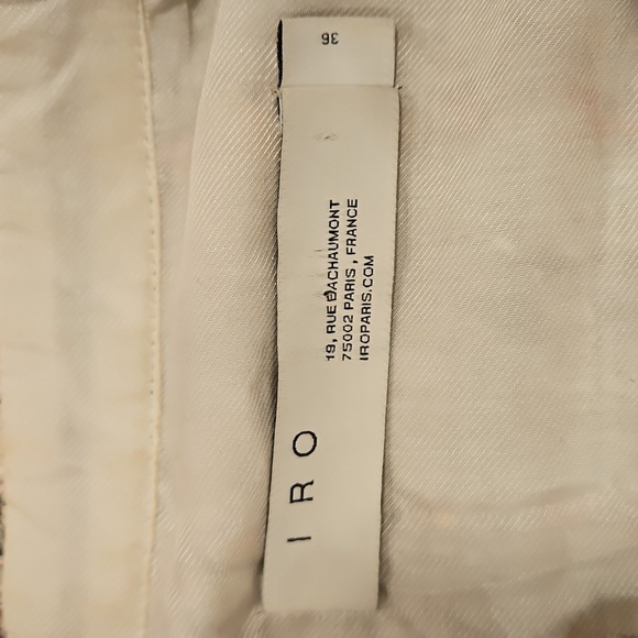 💕IRO PARIS💕 Mekkie Tweed Jacket ~ Multicolor Pink Plaid Check 38 - Picture 15 of 16